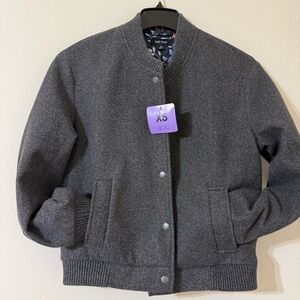 Well Worn Bomber Jacket in Gray/ XS